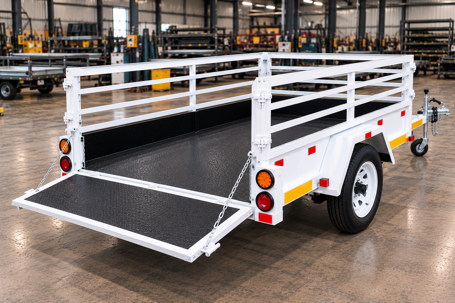 2.4m x 1.5m Single-Axle Braked Utility Trailer 1000kg GVM
